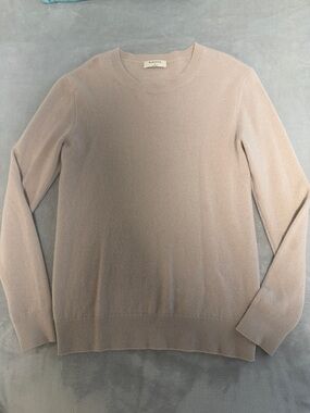 Babaton Crewneck Cashmere Sweater in Light Beige